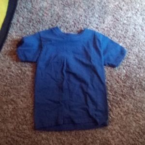 Plain children's blue tee